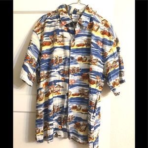 VTG. Disney Resort Mickey Men’s Hawaiian Shirt L